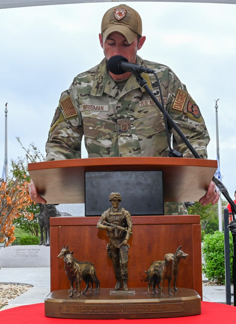 U.S. Military Working Dog Teams observe 10th anniversary of monument