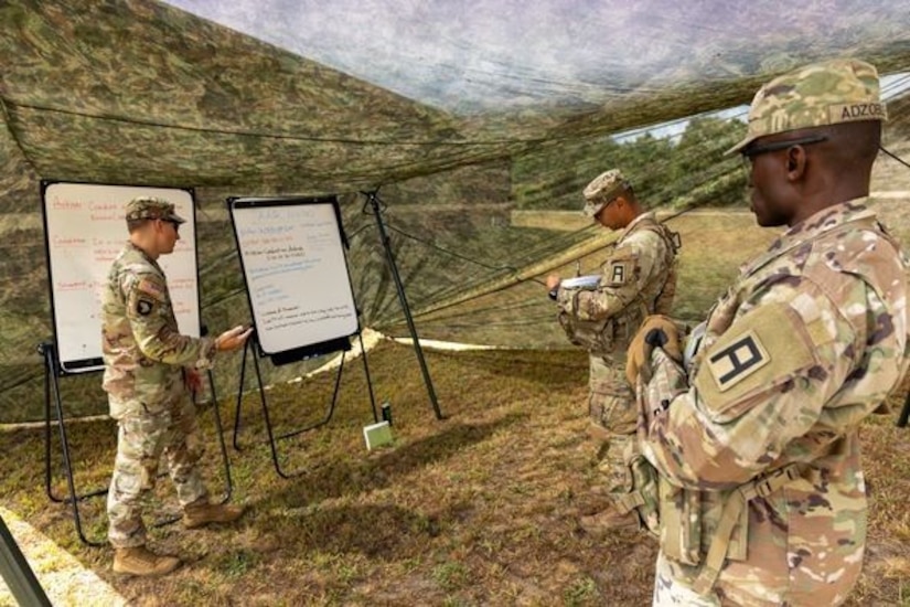First Army Observer Coach/Trainers compete for the Best OC/T title.