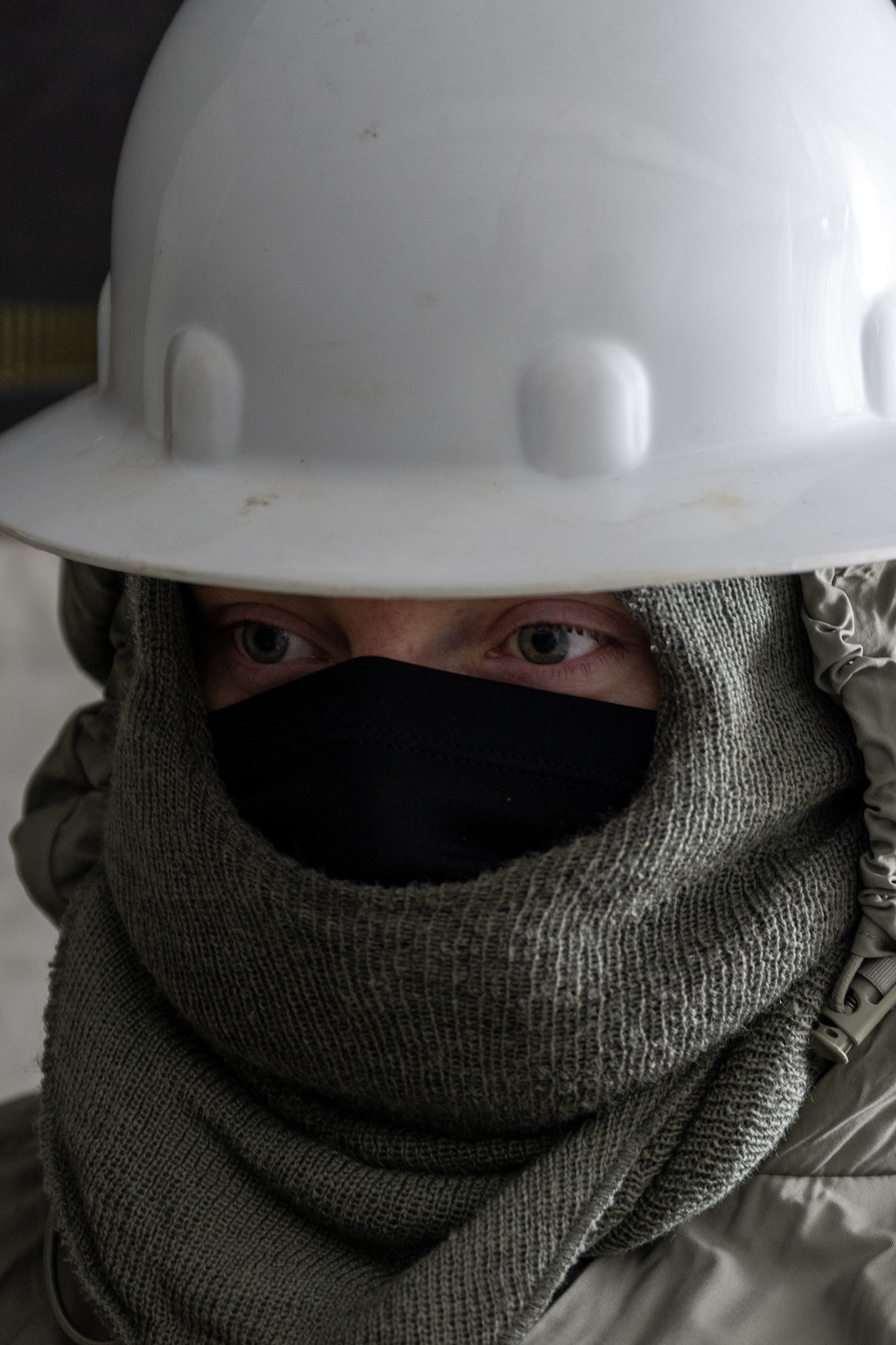 Airmen from Hurlburt Field assigned to the Mission Sustainment Team participate in a two-day cold weather training at the Mckinley Climatic Lab at Eglin Air Force Base, Florida, Oct 20, 2023. On the second day of training, the temperature plummeted to a -10 Fahrenheit, providing the perfect testbed for the MST. (U.S. Air Force photo by Airman 1st Class Hussein Enaya)