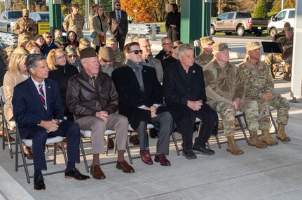 FORT INDIANTOWN GAP, Pa. – Maj. Gen. Mark Schindler, the Adjutant General of Pennsylvania, Col. Kevin Potts, Fort Indiantown Gap Garrison Commander, and U.S. Rep. Dan Meuser, Pennsylvania’s 9th Congressional District, cut a ribbon officially dedicating the installation’s main access control point signifying a new era in security for all who work, live and train here. The ACP went into operation shortly after the ceremony, and now a state or federally issued ID will be required to access the installation. Fort Indiantown Gap was the National Guard’s busiest training center in Fiscal Year 2023.