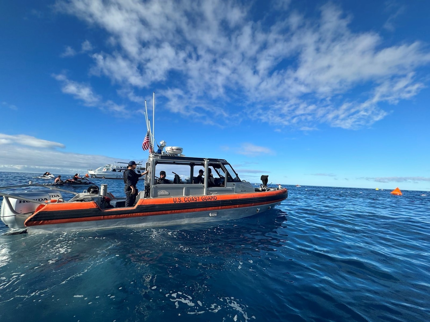 The U.S. Coast Guard completed Operation Koa Kai, a comprehensive month-long maritime security and safety operation conducted throughout October off the Island of Hawaii. Operation Koa Kai reflects the Coast Guard's mission to protect and serve the maritime community, ensuring the smooth flow of commerce, maintaining maritime safety, and responding promptly to emergencies.