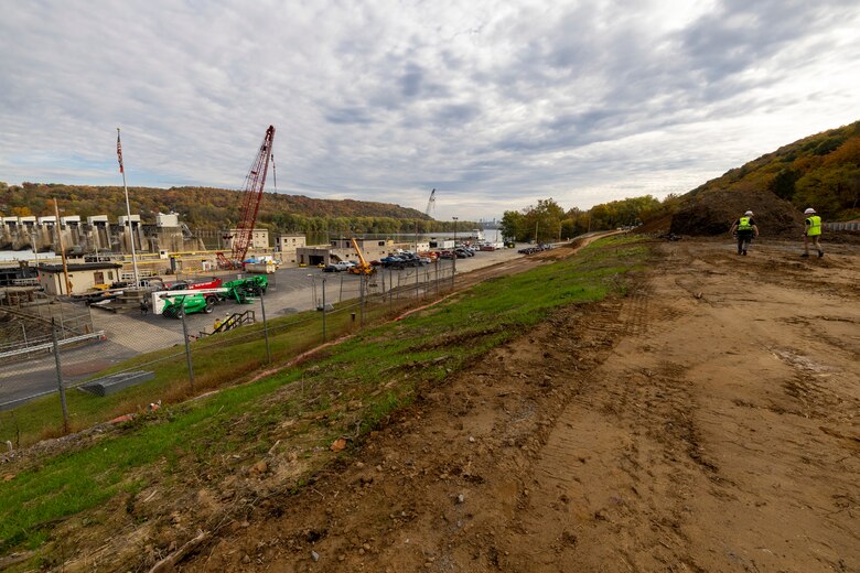 The Montgomery Lock and Dam megaproject will demolish and expand the 87-year-old auxiliary chamber at the facility during the next 10 years to accommodate more barges navigating on the Ohio River.