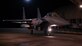 An F-15E Strike Eagle assigned to the 336th Fighter Squadron taxis during a homecoming ceremony at Seymour Johnson Air Force Base, North Carolina, Oct. 30, 2023. Airmen were deployed to the Air Force’s Central Command area of responsibility where they provided air-to-air and air-to-ground defense. (U.S. Air Force photo by Airman 1st Class Rebecca Sirimarco-Lang)