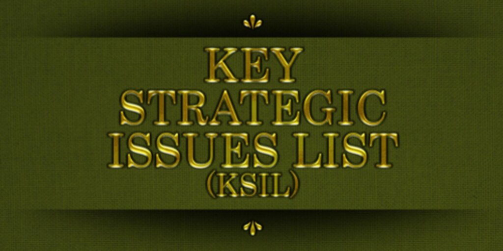 Cover for 2018 - 2020 Key Strategic Issues List