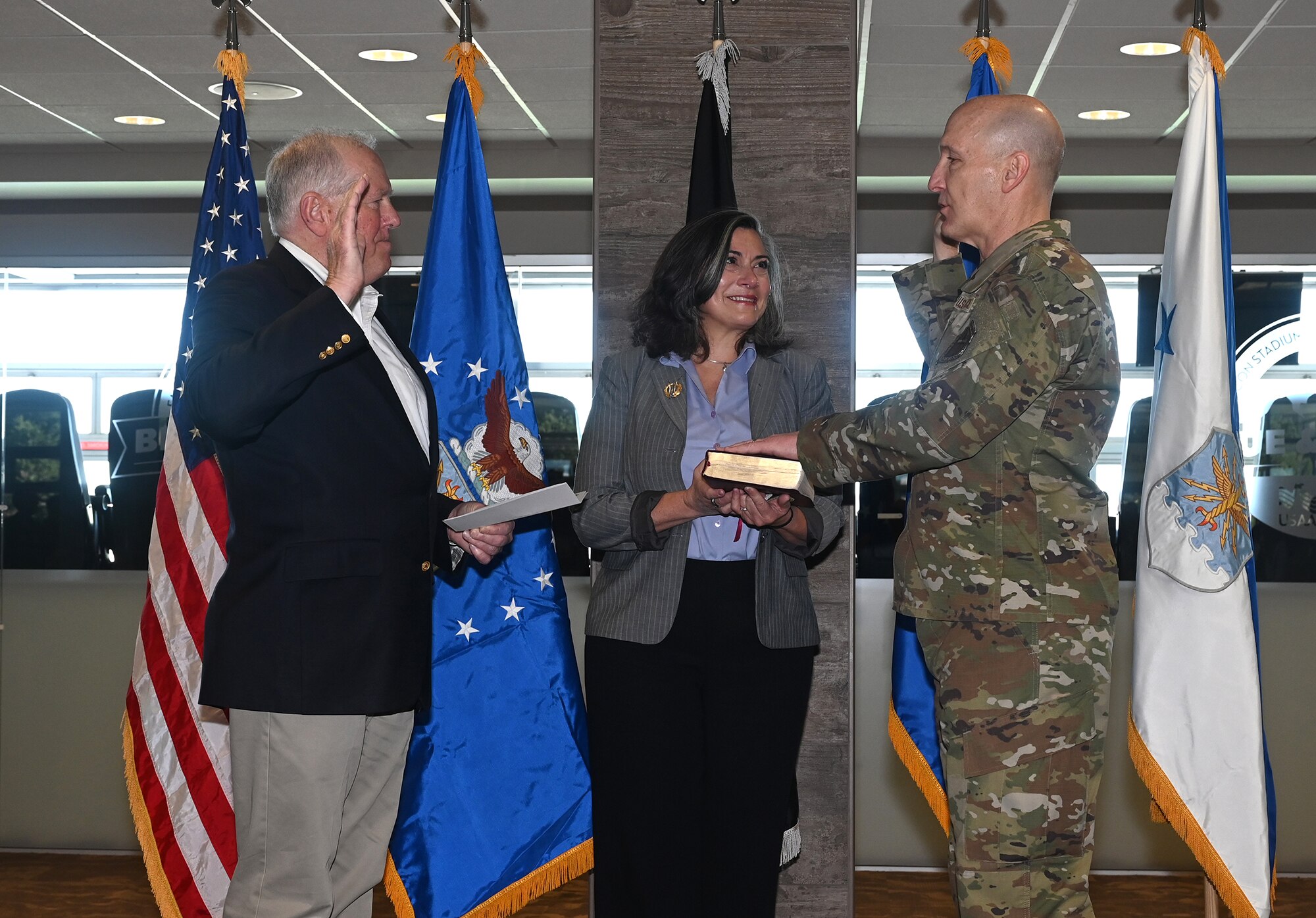 Vice Chief of Staff of the Air Force Gen. David W. Allvin is sworn in as the Air Force’s 23rd Chief of Staff