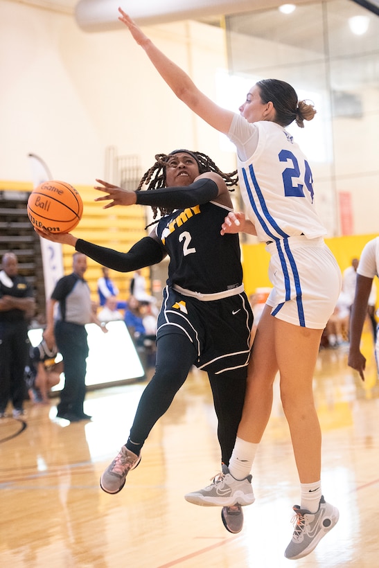 The 2023 Armed Forces Men’s and Women’s Basketball Championships held at the Smith Fitness Center at Fort Moore, Georgia from 29 October through 6 November. Service members from the Army, Marine Corps, Navy (with Coast Guard players, and Air Force (with Space Force players) battle it out for gold.  Visit www.ArmedForcesSports.defense.gov to learn more about the Armed Forces Sports program and the other sports offered.