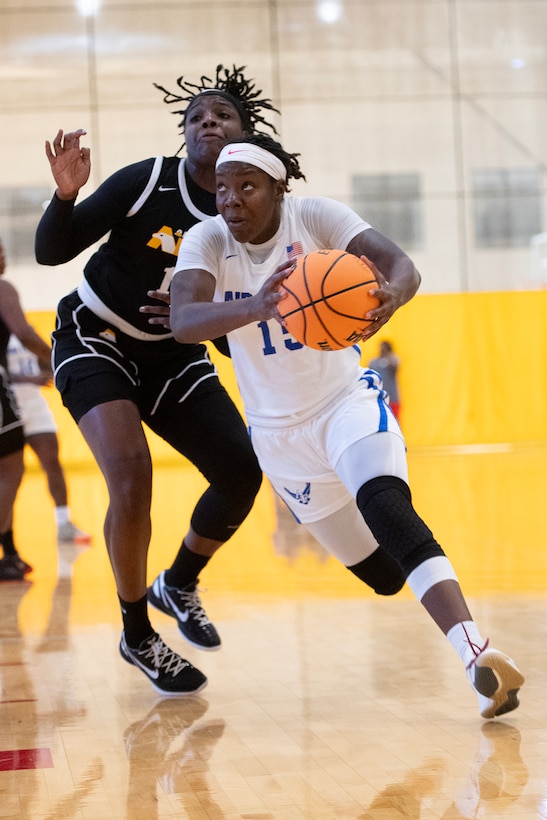 The 2023 Armed Forces Men’s and Women’s Basketball Championships held at the Smith Fitness Center at Fort Moore, Georgia from 29 October through 6 November. Service members from the Army, Marine Corps, Navy (with Coast Guard players, and Air Force (with Space Force players) battle it out for gold.  Visit www.ArmedForcesSports.defense.gov to learn more about the Armed Forces Sports program and the other sports offered.