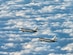 A KC-46A Pegasus tanker assigned to Joint Base McGuire-Dix-Lakehurst, N.J., practices refueling operations on another KC-46A en route to Travis Air Force Base, Calif., Oct. 21, 2023. This joint air interoperability exercise is the first-ever certification event for the KC-46 tankers assigned to Joint Base McGuire-Dix-Lakehurst, N.J. (U.S. Air Force photo by Airman 1st Class Simonne Barker)