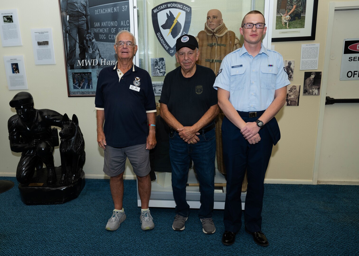 Former Air Police Sentry Dog handler visits Security Forces Museum