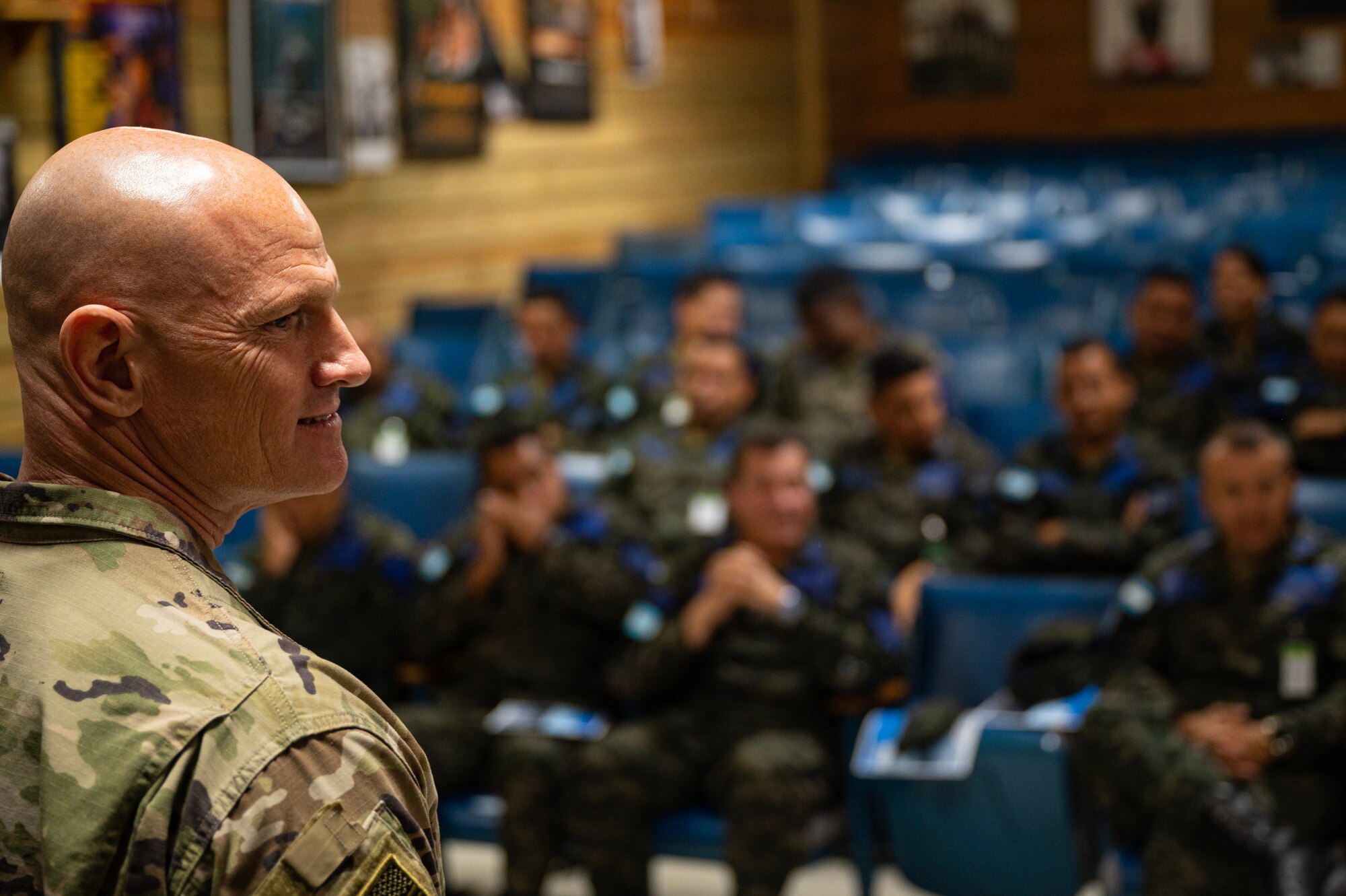 Joint Task Force-Bravo senior enlisted leaders highlighted to Fuerza Aérea Hondureña leaders the experiences & values that have assisted them in their careers as senior enlisted leaders.