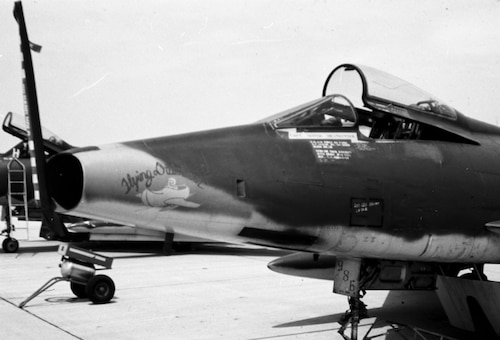 F-100 fighter jet