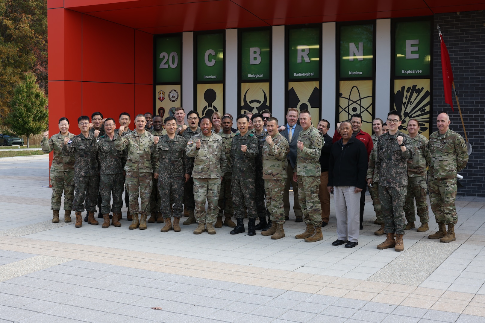 American and South Korean military leaders forged even stronger bonds during the 70th anniversary of the Republic of Korea-U.S. Alliance, Nov. 1. The U.S. Army’s 20th Chemical, Biological, Radiological, Nuclear, Explosives (CBRNE) Command hosted Exercise Liberty Shield with the Republic of Korea CBRN Defense Command. U.S. Army photo by Angel D. Martinez-Navedo.