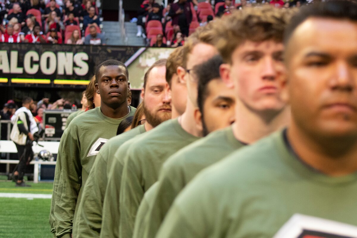 Atlanta falcons salute online to service shirt