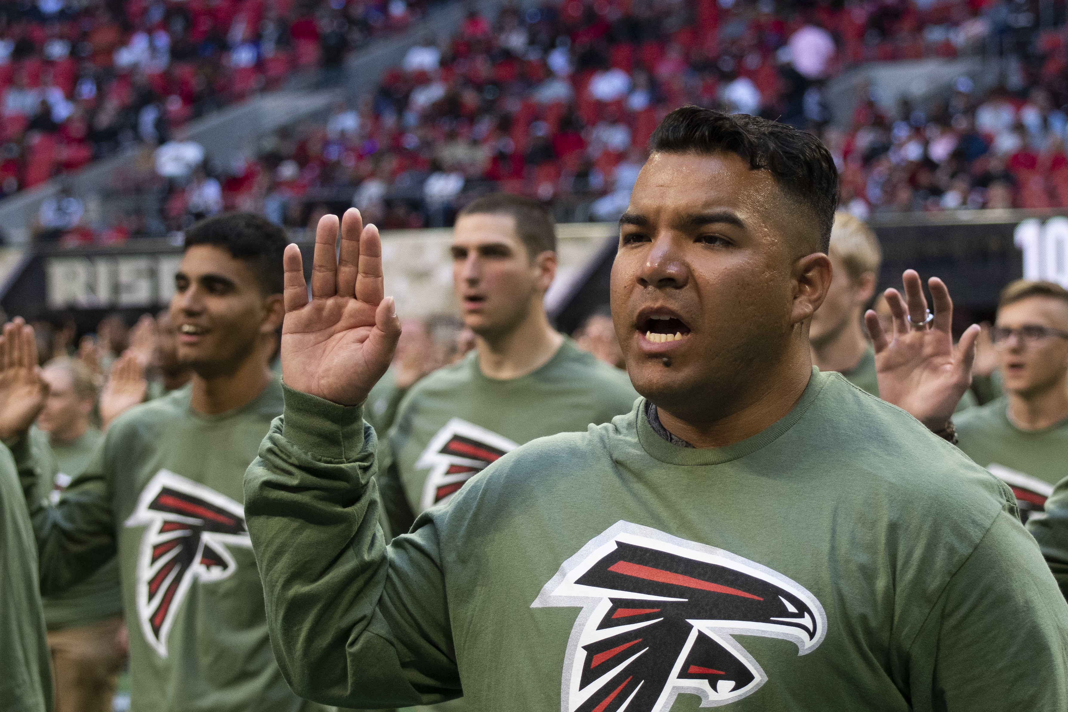 Atlanta falcons shop military jersey
