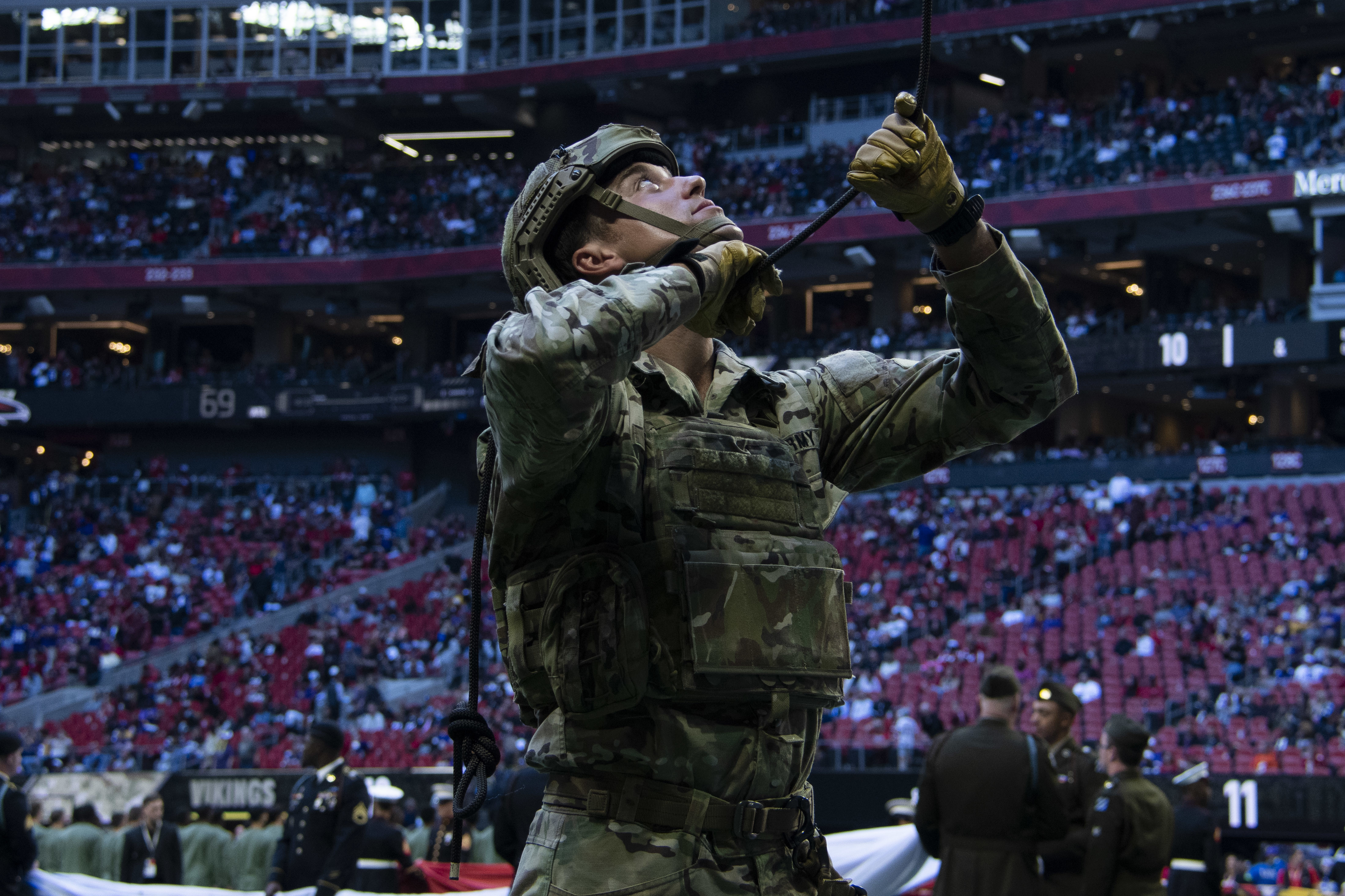 Salute to sale service falcons