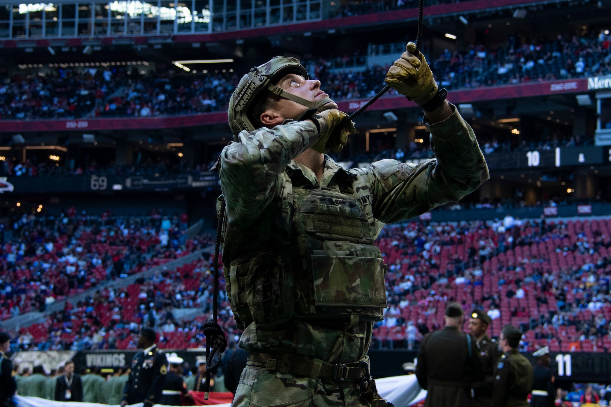 Falcons salute hot sale to service