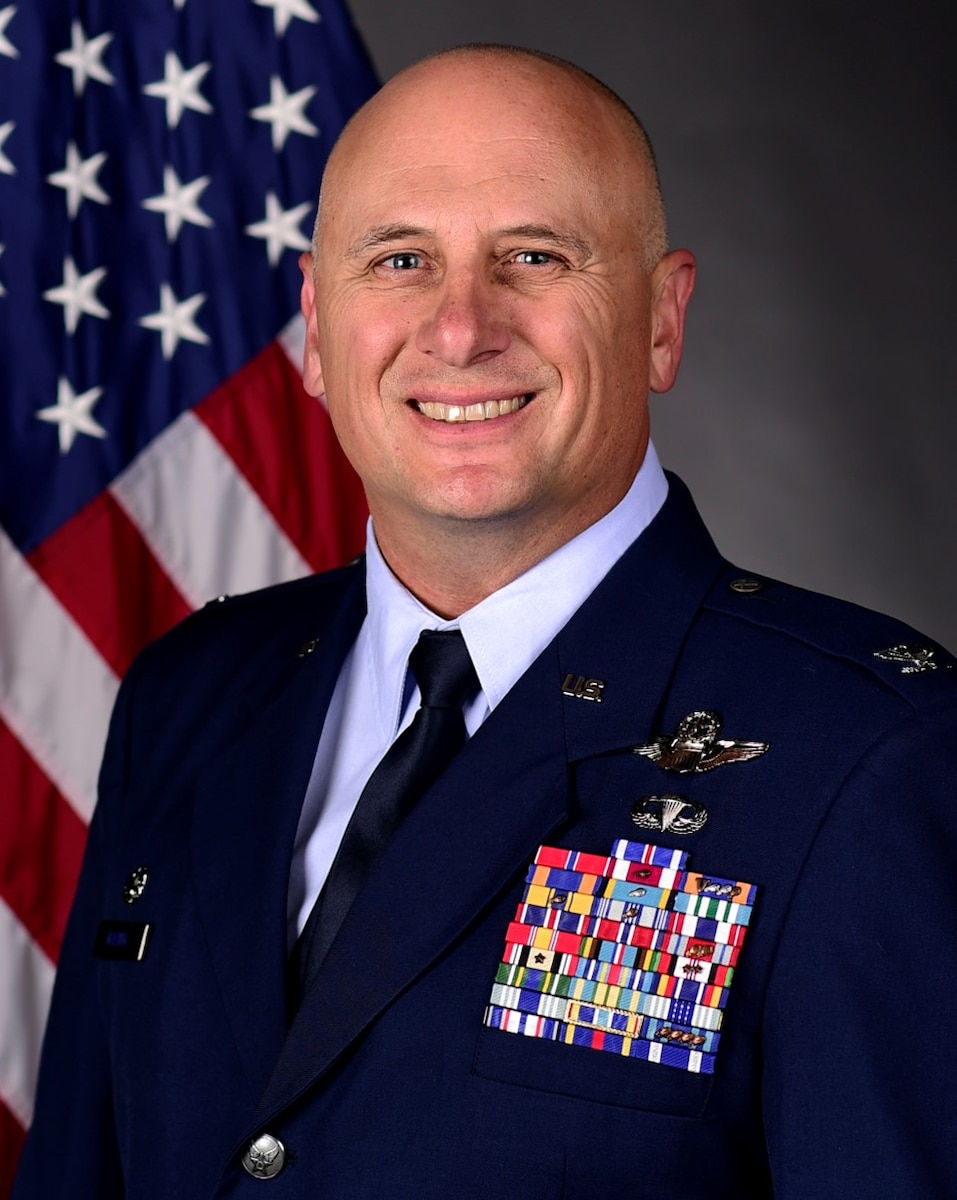 U.S. Air Force Col. Brett Waring poses for an official photo. Waring is the commander of the 476th Fighter Group at Moody Air Force Base, Ga.