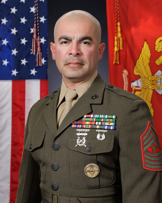 Official U.S. Marine Corps Portrait: Sergeant Major Kelvin M. Avelar