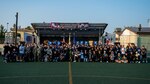 Members from the U.S. Air Force 8th Fighter Wing and Republic of Korea 38th Fighter Group gather for a group photo during the seventh annual Friendship Day at Kunsan Air Base, Republic of Korea, Oct. 27, 2023. Friendship Day allowed U.S. and R.O.K. service members to gather with mutual understanding, camaraderie and friendly competition while enjoying food and sports such as soccer, bowling and several cultural demonstrations. (U.S. Air Force photo by Staff Sgt. Samuel Earick)
