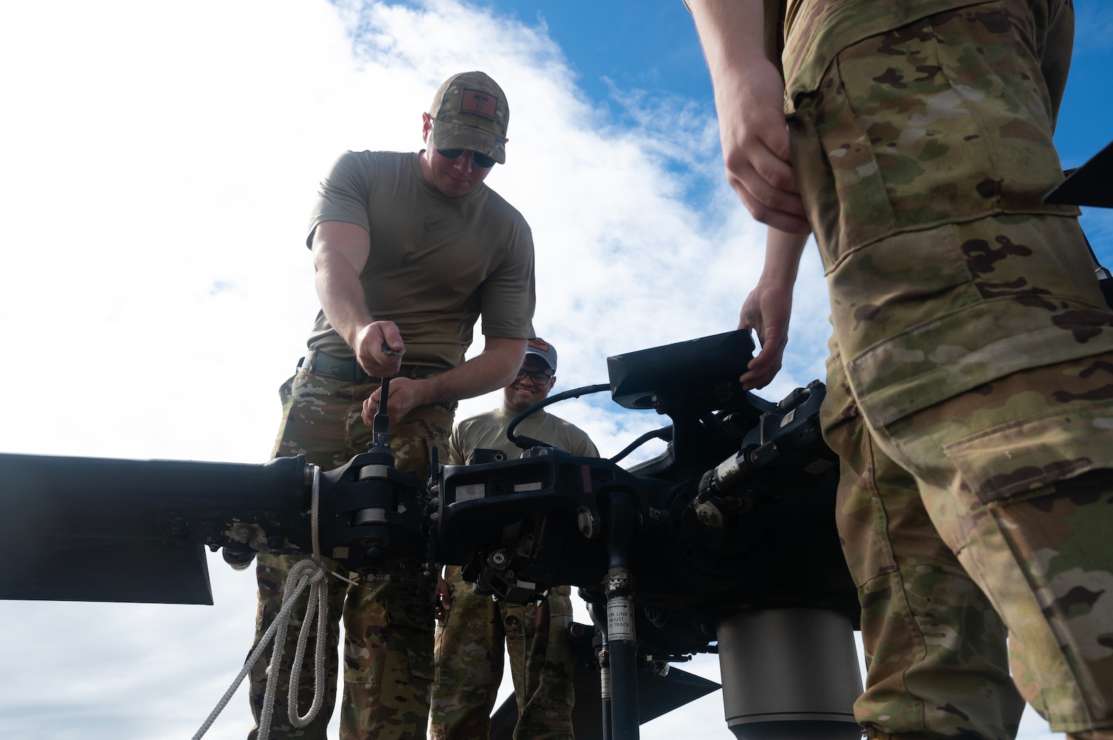 The training further built confidence between the maintainers and aviators supporting U.S. Southern Command, and highlights one of JTF-Bravo's means of aerial recovery of inoperative and lightly and heavily damaged helicopters using medium-lift and heavy-lift helicopters as the recovery vehicles.