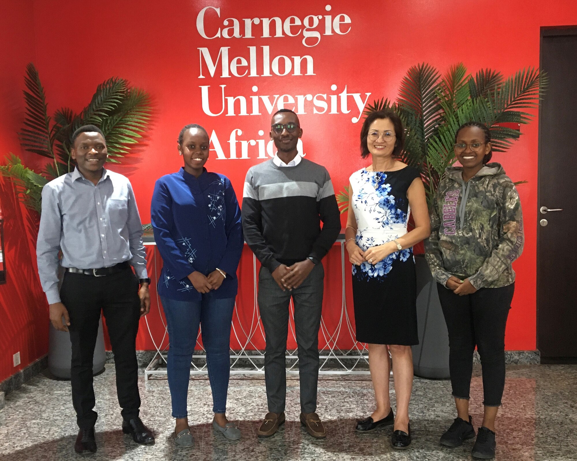 Air Force Institute of Technology professor Dr. Aihua Wood traveled to Kigali, Rwanda in September to explore collaboration opportunities with Carnegie Mellon University-Africa. While there, she met with representatives from the school’s Student Guild