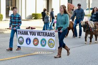 The Illinois Army National Guard's 126th Quartermaster Co. based in Quincy had military vehicles and multiple Soldiers participate in the annual Quincy (Illinois) Veterans Day Parade on Nov. 4.