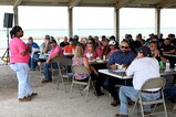 CCAD Artisans gather for lunch.