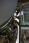 U.S. Air Force Airmen with the 437th Aircraft Maintenance Squadron repair the engine electronic control on a C-17 Globemaster III at Joint Base Charleston, South Carolina, Sept. 17, 2023.