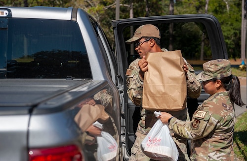 Eglin holds first Mobile Food Pantry Drive