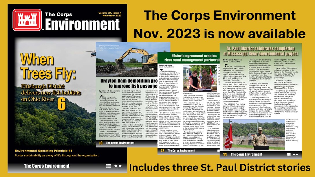 The Corps Environment, Nov. 2023 issue, is now available.