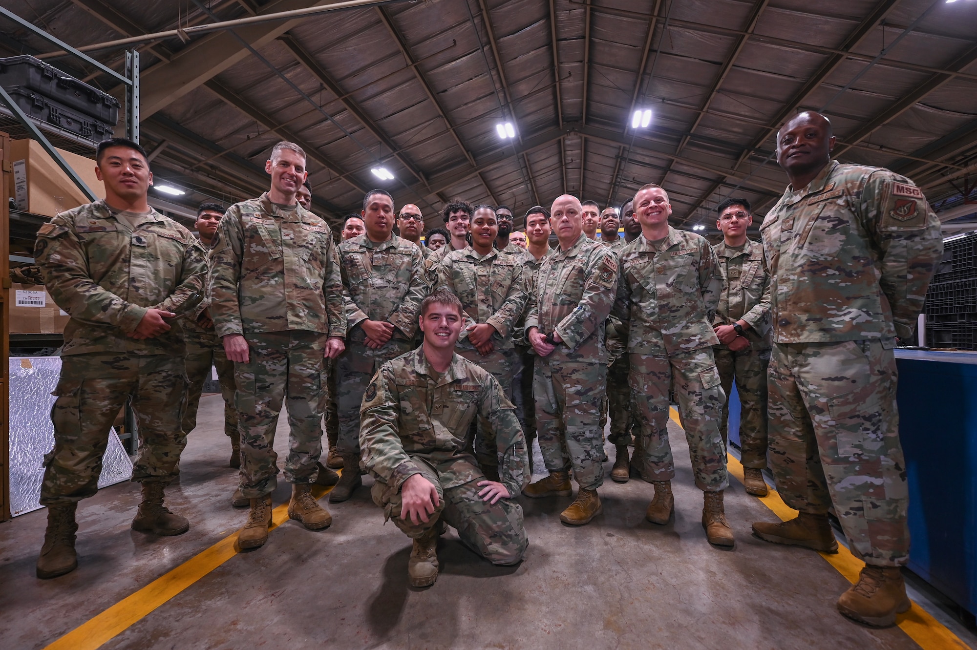 8th Logistics Readiness Squadron gather for a group photo