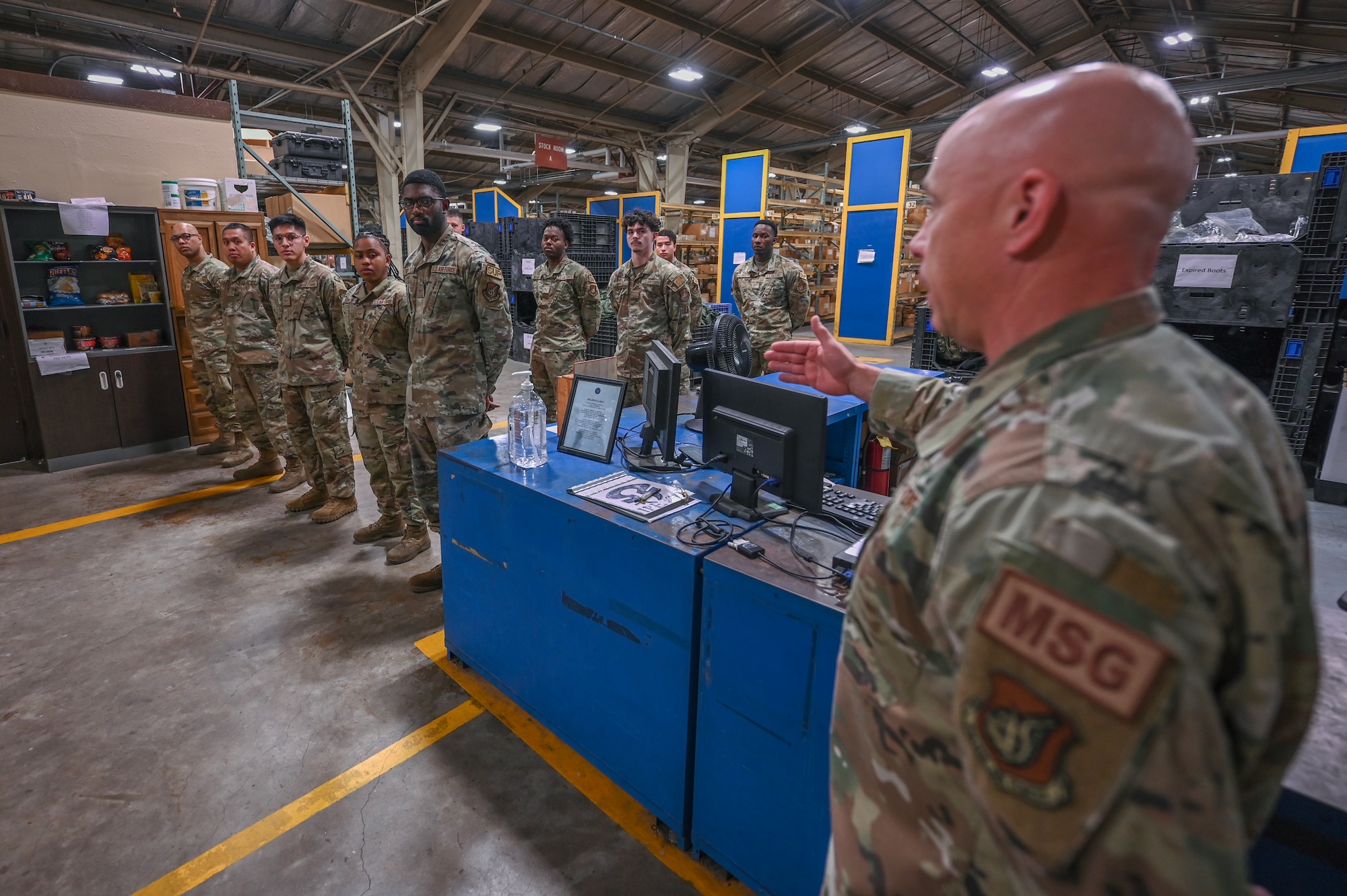 th Mission Support Group commander addresses 8th Logistics Readiness Airmen