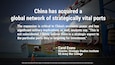 The expansion is critical to China’s economic power and has significant military implications as well, analysts say. “This is not coincidental,” said Carol Evans, director of the Strategic Studies Institute of the U.S. Army War College. “I firmly believe there is a strategic aspect to the particular ports they’re targeting for investment.”

Background photo credit: A dockworker passes by a container ship at the Chinese-operated port of Djibouti in 2015. (Carl de Souza/AFP/Getty Images), from the article https://www.washingtonpost.com/world/interactive/2023/china-ports-trade-military-navy/