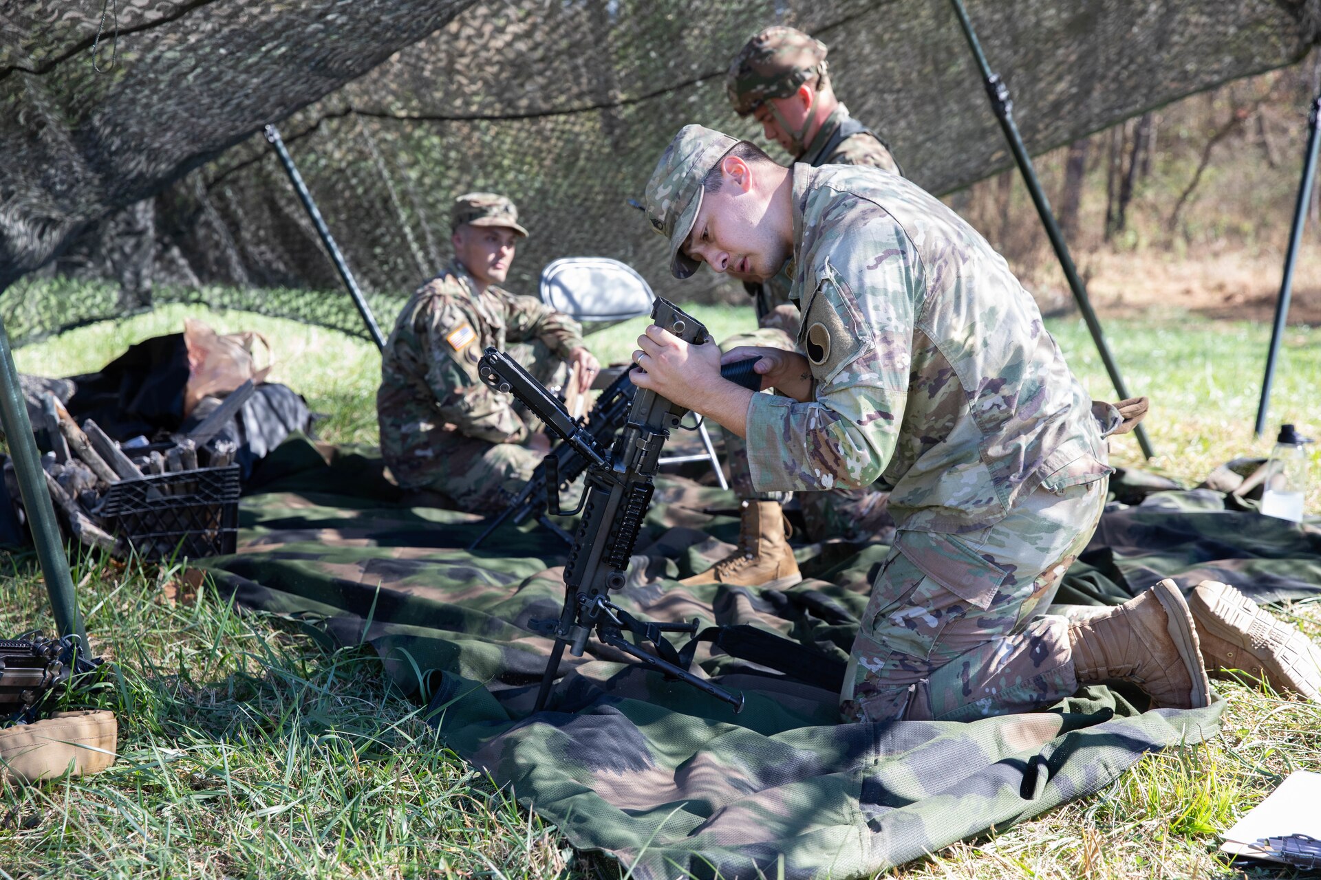 Kentucky Army National Guard Soldiers participate in the 2023 Best Warrior Competition in Barbourville, KY, Nov. 3, 2023. (U.S. Army National Guard photo by Sgt. Caleb Sooter)
