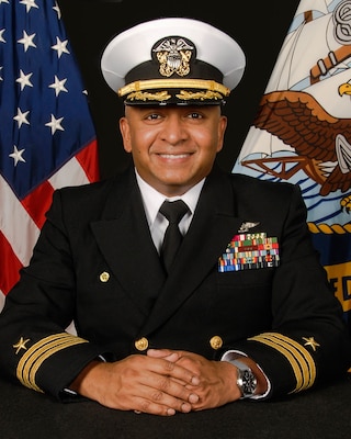 SAN DIEGO -- Official portrait of Cmdr. John Peters. (U.S. Navy photo)