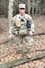 U.S. Army ROTC cadet Katie Lacosta, assigned to the Dauntless Battalion, prepares to oversee a field training exercise with fellow ROTC cadets at Fort Indiantown Gap, Nov. 4, 2023. (U.S. Army National Guard photo by Capt. Christopher Booker)