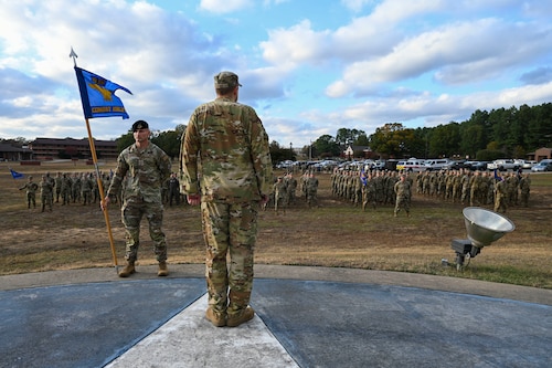 Col. Denny Davies, 19th AW and installation commander, leads a formation