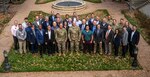 U.S. Army Gen. James Dickinson, U.S. Space Command commander, poses for a photo with attendees of the 3rd Annual Academic Engagement Enterprise (AEE)  Symposium Nov. 3, 2023, at the Penrose House, Colorado Springs, Colo. The AEE welcomed its first member in Aug. 2022, and has grown to 30 members. The goal of the symposium was to allow academic partners to collaborate with the command and leverage their knowledge to assist joint warfighters. USSPACECOM, working with Allies and Partners, plans, executes, and integrates military spacepower into multi-domain global operations in order to deter aggression, defend national interests, and when necessary, defeat threats. (USSPACECOM photo by Mass Communication Specialist 1st Class John Philip Wagner Jr.)