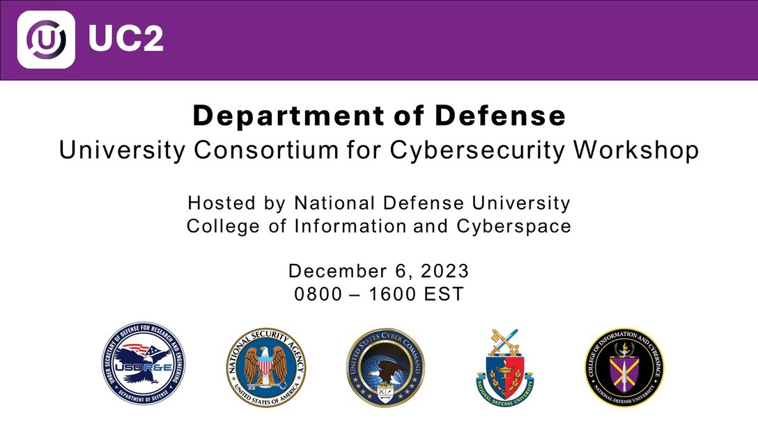 Slide for Dec 6 UC2 Event Dec 6 0900 - 1600 at CIC