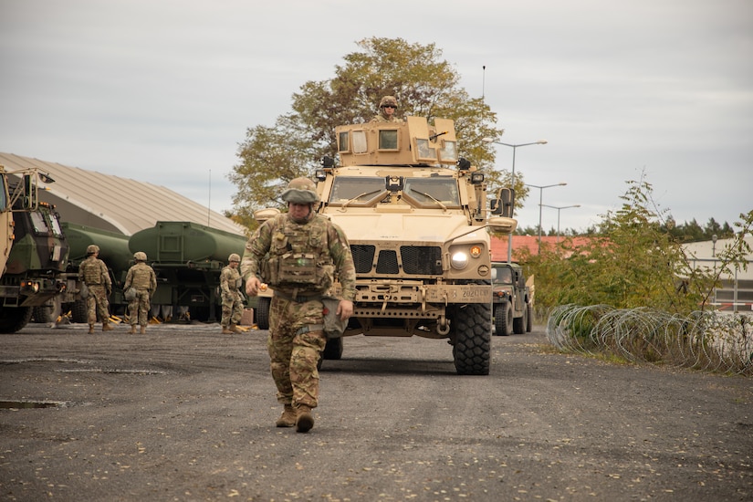 Army Reserve Transportation Company executes culminating training event in Poland