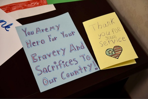 Image of handmade Veterans Day cards