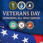 A Veterans Day social media graphic honoring those who have served.