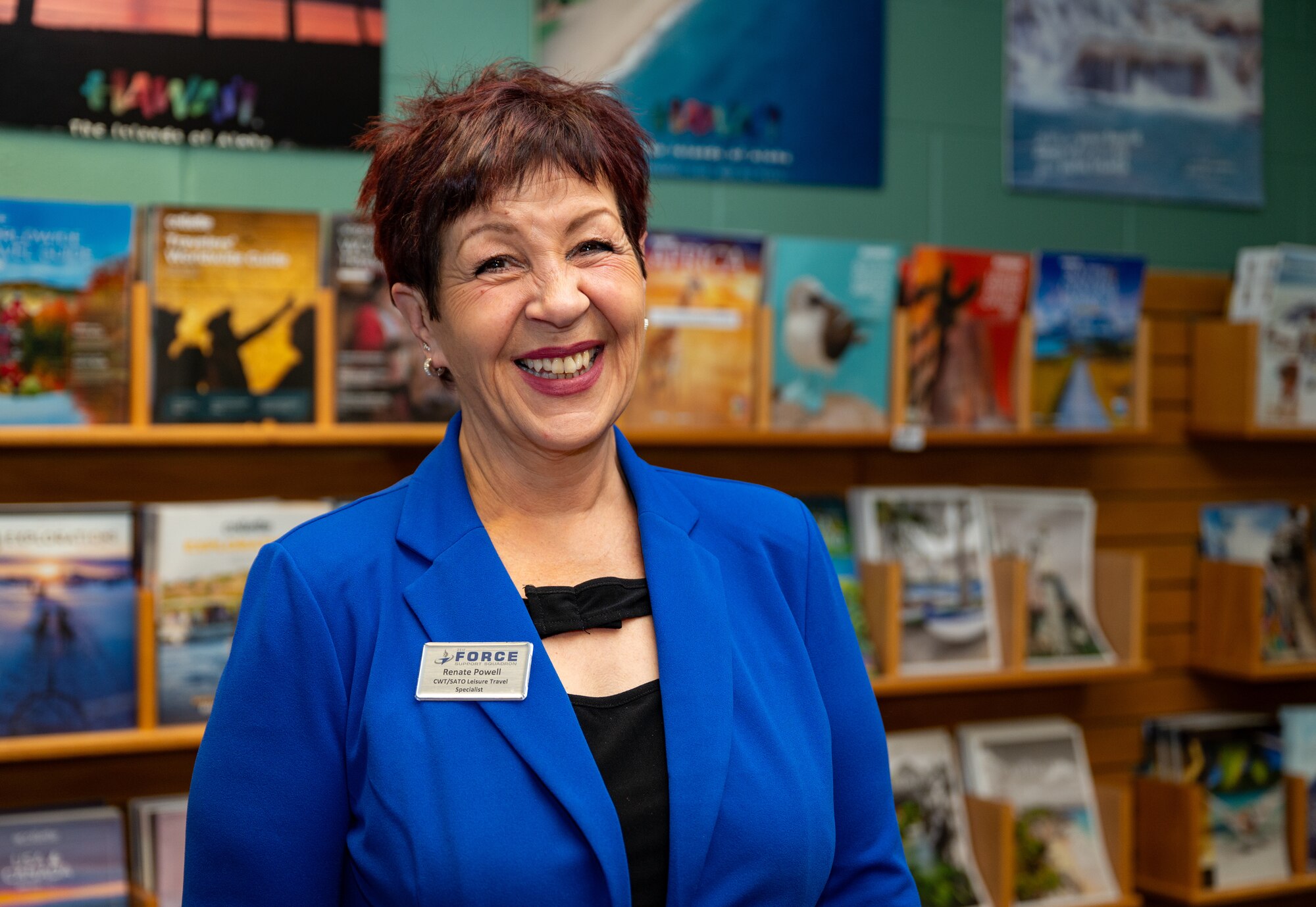 Renate Powell a travel specialist with 21st Force Support Squadron has been recognized as Space Base Delta 1's Outstanding Performer for November due to her hard work and dedication for helping military members with their dream vacations.