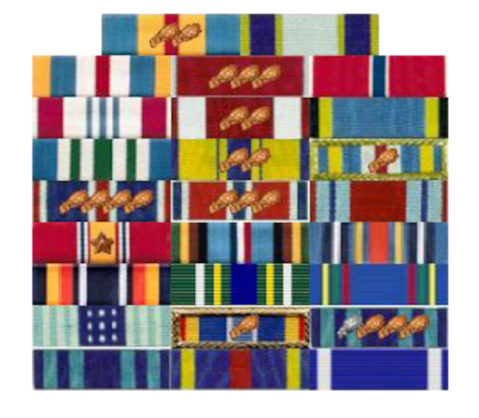 Gen. Brown Ribbon Rack.