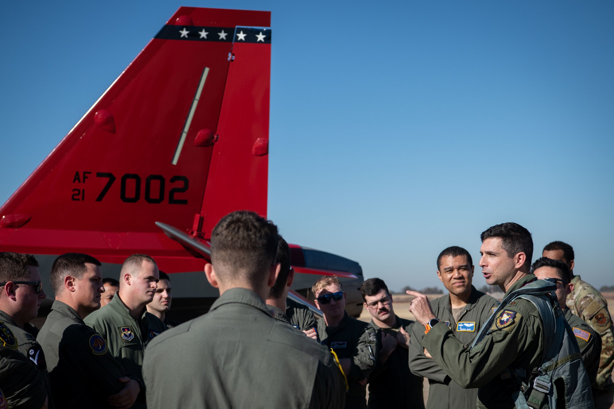 T-7A Red Hawk assigned to the 416th Flight Test Squadron