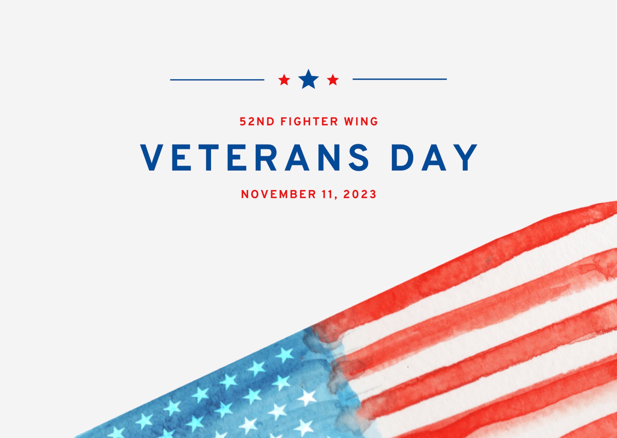 A graphic to observe veteran's day.
