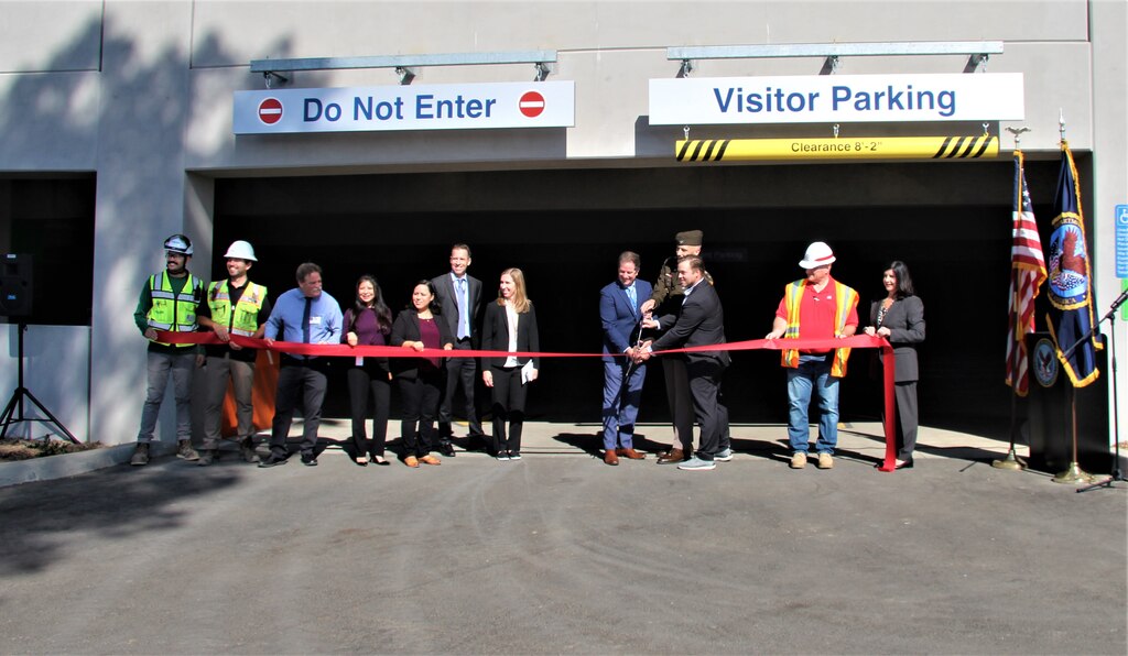 Col. Andrew Baker, commander of the Corps’ Los Angeles District; Frank Pearson, chief executive officer and executive director of the VA San Diego Health Care System; and Todd Bofinger, director, facilities operations, VA Office of Construction and Facilities Management, joined the construction team to cut the ribbon on the new facility.