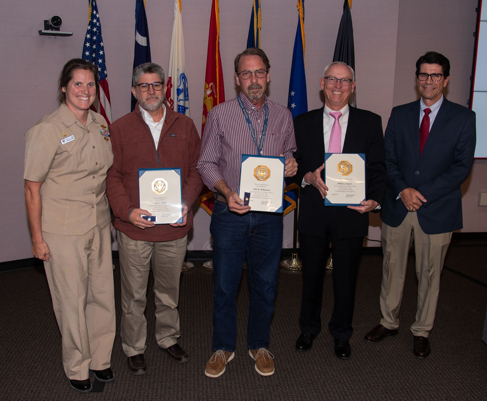 NIWC Atlantic's FY23 Q4 Awards Ceremony and All Hands at JB Charleston, NOLA and Hampton Roads VA on 2 Nov 2023.