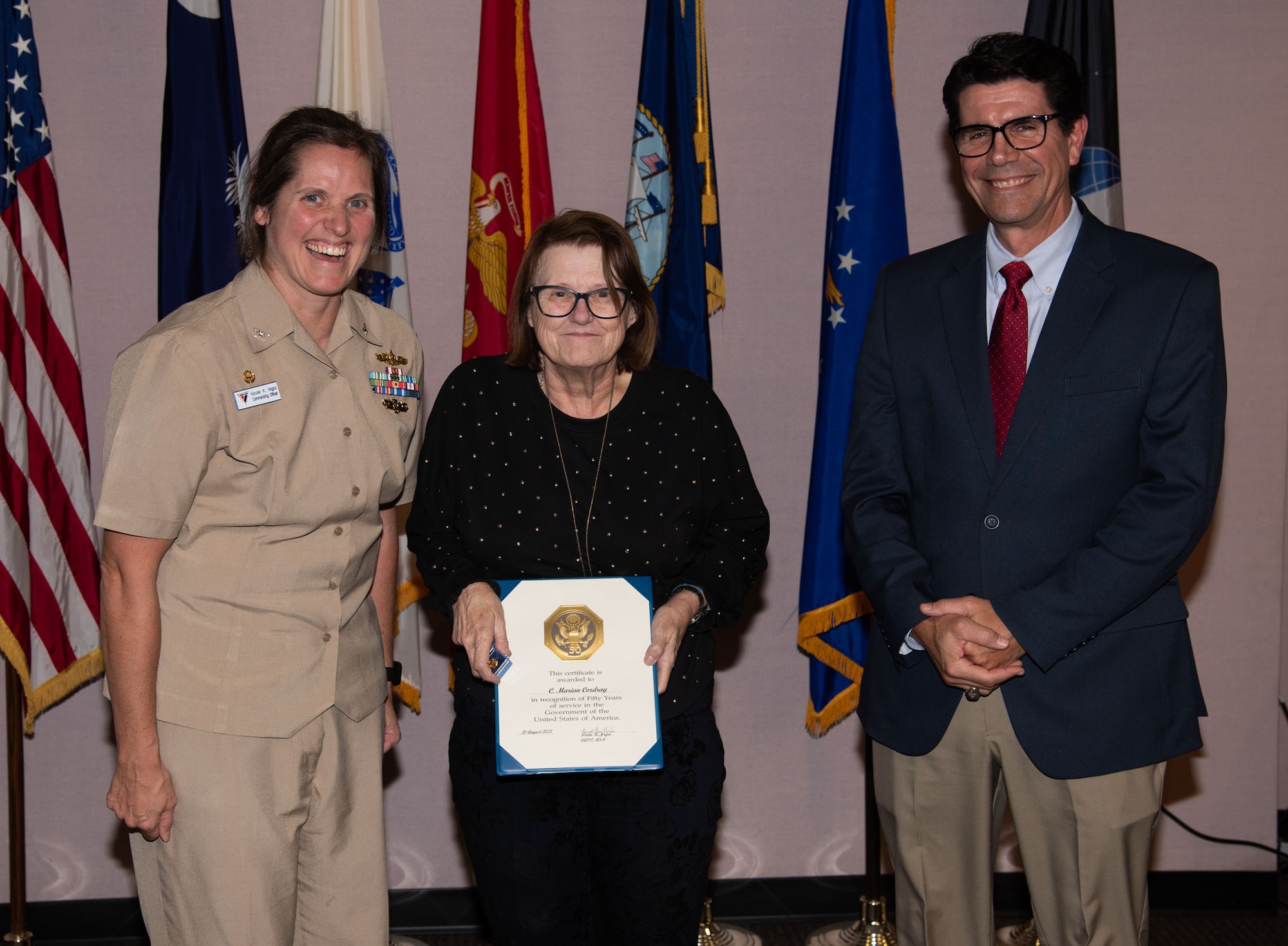 NIWC Atlantic's FY23 Q4 Awards Ceremony and All Hands at JB Charleston, NOLA and Hampton Roads VA on 2 Nov 2023.