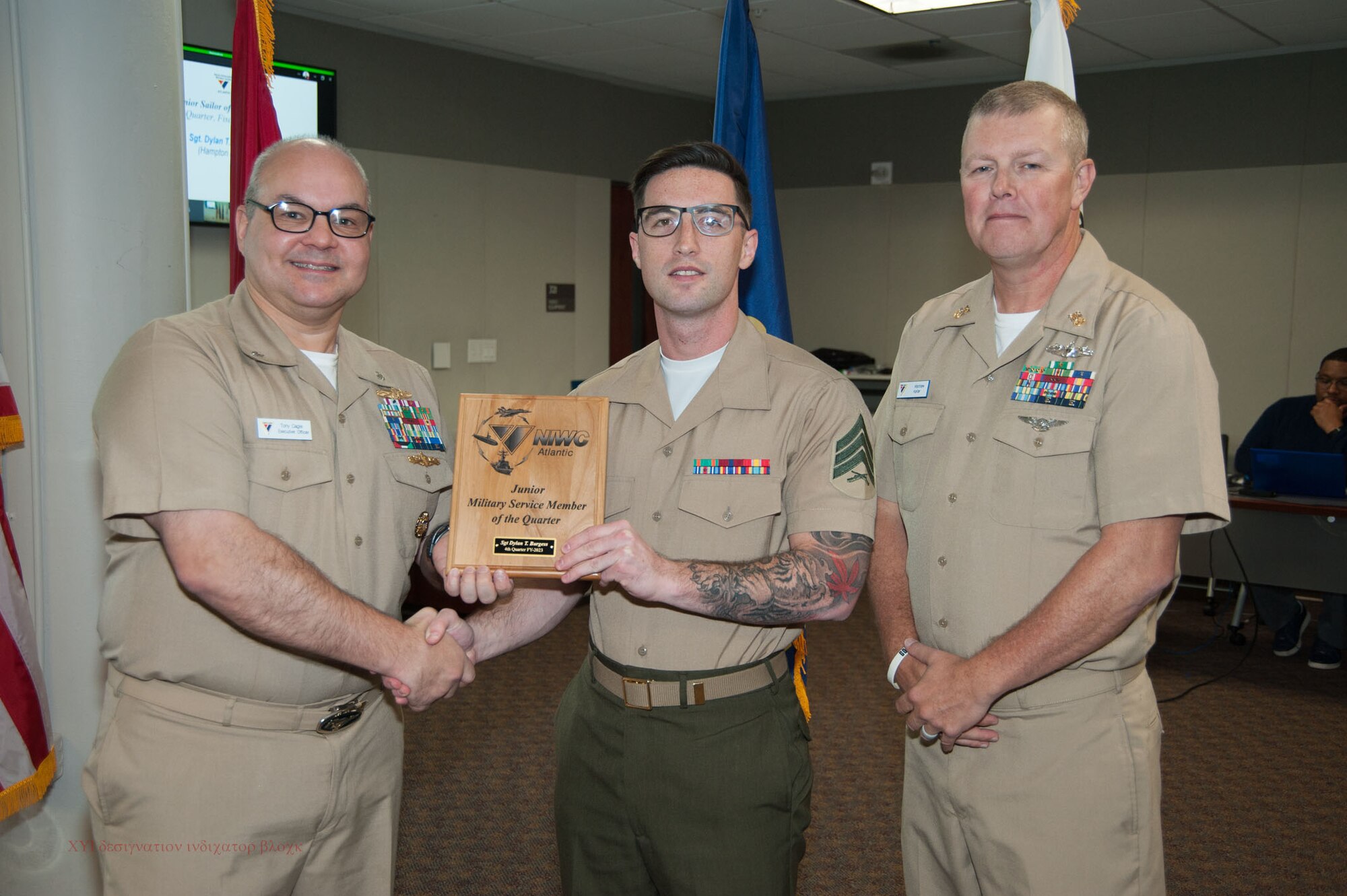 NIWC Atlantic's FY23 Q4 Awards Ceremony and All Hands at JB Charleston, NOLA and Hampton Roads VA on 2 Nov 2023.